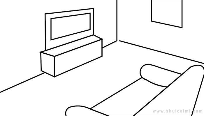 客厅简笔画怎么画 客厅简笔画顺序