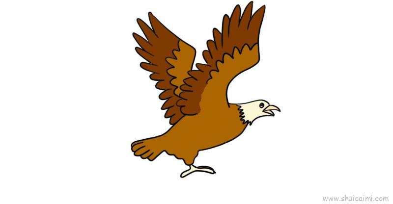 老鹰儿童画怎么画 老鹰简笔画简单
