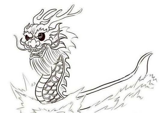 赛龙舟简笔画图片大全 赛龙舟简笔画图片大全彩色二年级