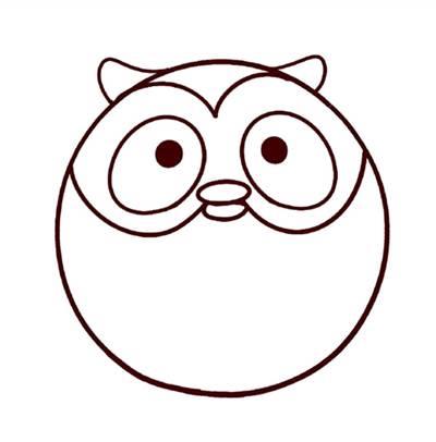 猫头鹰的简笔画图片大全 猫头鹰的简笔画图片大全可爱简单
