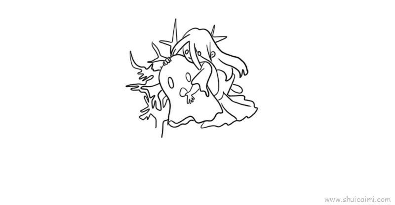 鬼怪幽灵儿童画怎么画 鬼怪幽灵简笔画图片大全