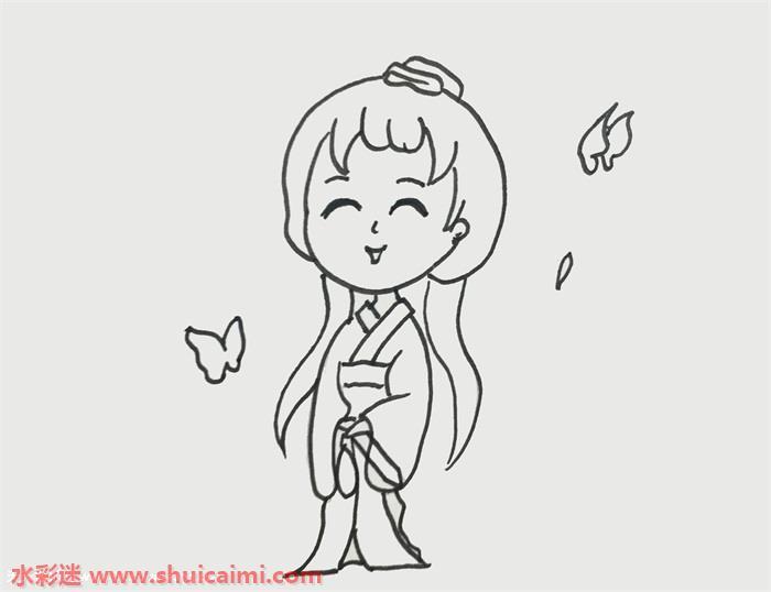 红蝶怎么画 红蝶简笔画漂亮