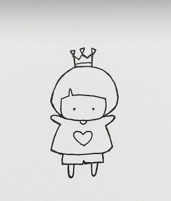 小女孩简笔画 小女孩简笔画漂亮可爱