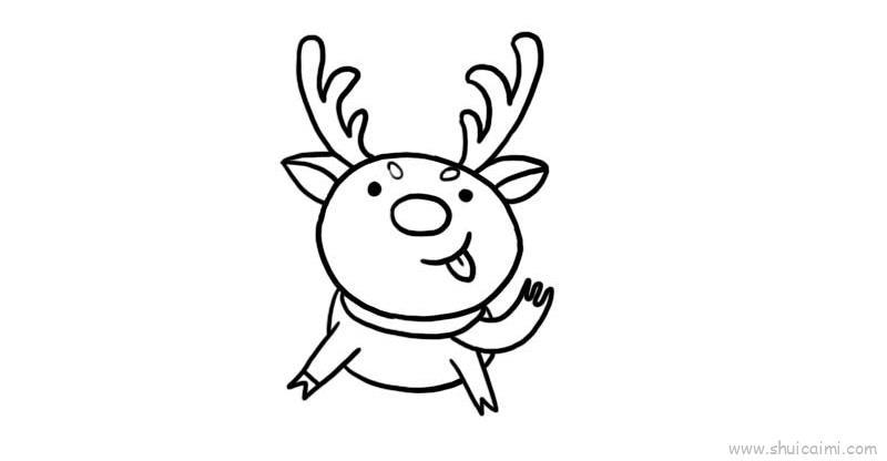 圣诞节小鹿儿童画怎么画 圣诞节小鹿简笔画画法