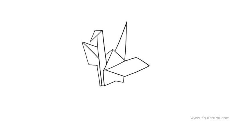 千纸鹤儿童画怎么画 千纸鹤简笔画图片大全