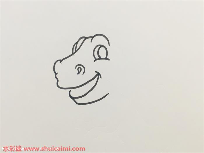 霸王龙简笔画怎么画步骤图