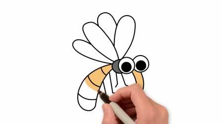 蚊子简笔画 蚊子简笔画图片