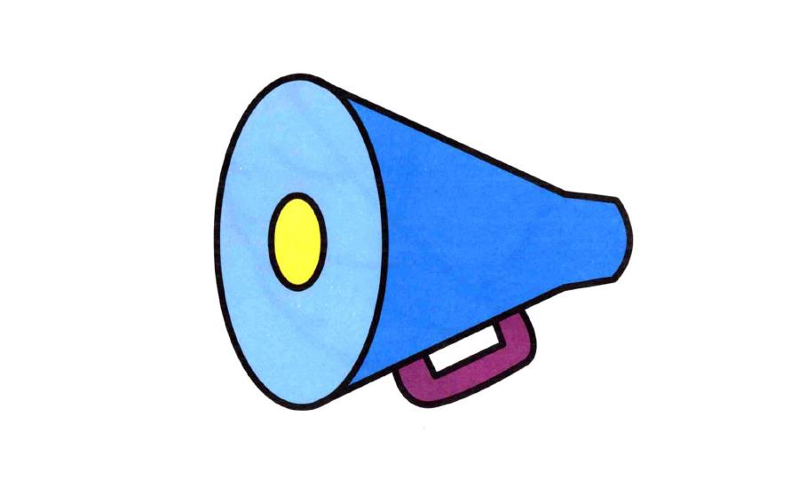 喇叭的画法简笔画图片_小喇叭的画法简笔画