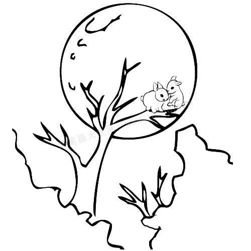 中秋节的简笔画 中秋节的简笔画图片大全