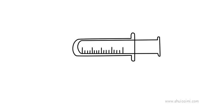 打针筒儿童画怎么画 打针筒简笔画画法
