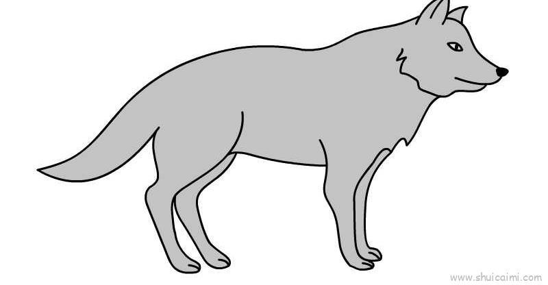 狼儿童画怎么画 狼简笔画图片大全