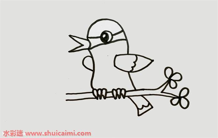 黄鹂简笔画怎么画彩色