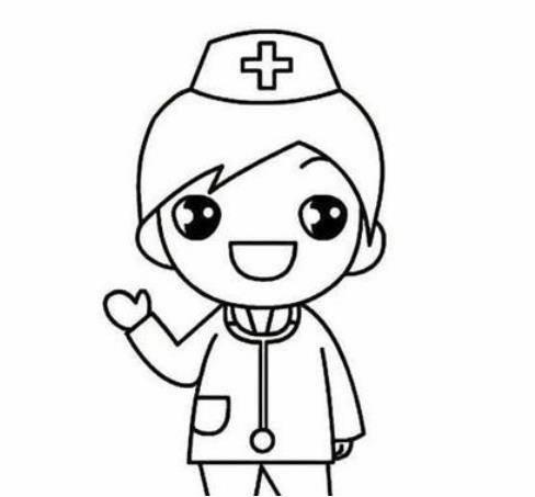 护士简笔画图片大全 护士简笔画图片大全颜色可爱