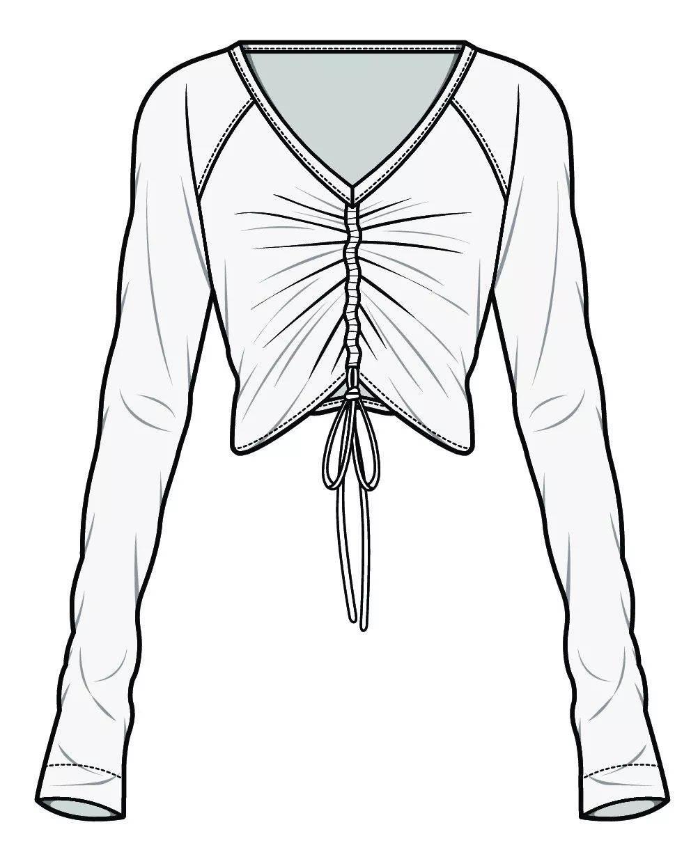 打结衣服简笔画 打衣服教程简笔画