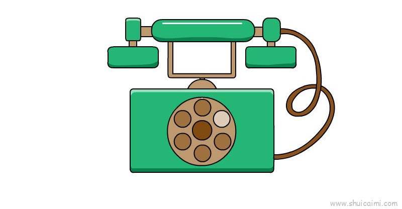 电话机儿童画怎么画 电话机简笔画简单