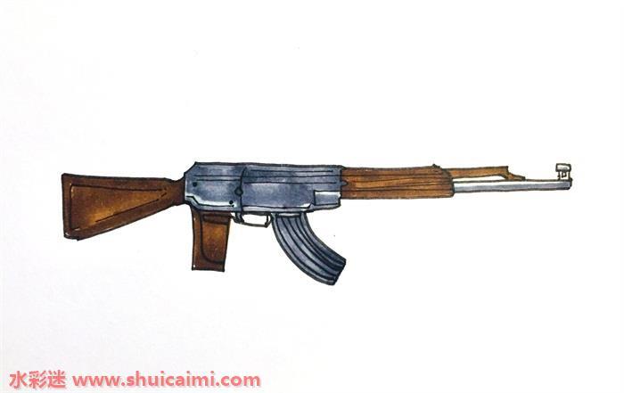 AK47怎么画 AK47简笔画步骤