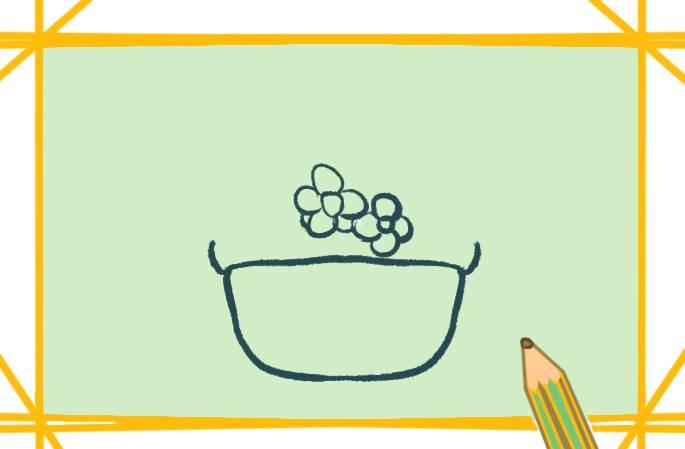 花篮简笔画 手工花篮简笔画