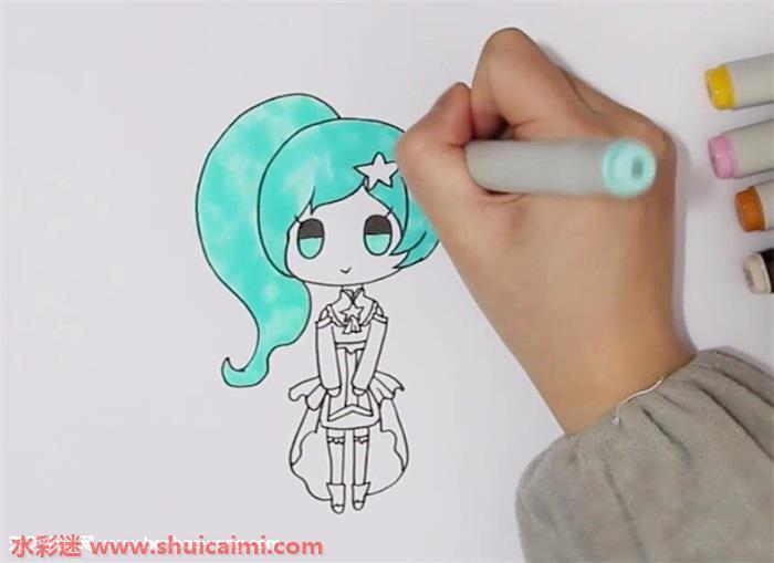 雅雅公主怎么画 雅雅公主简笔画步骤