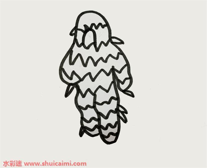 吉利服怎么画 吉利服简笔画图片大全带颜色