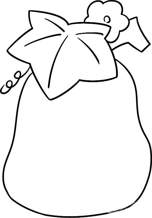 憨厚的冬瓜简笔画怎么画 憨厚的冬瓜简笔画图片大全