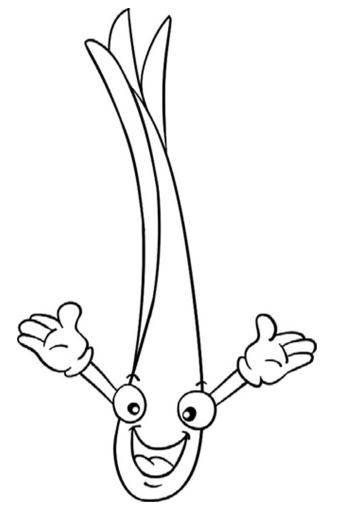 大葱简笔画 大葱简笔画图片带颜色