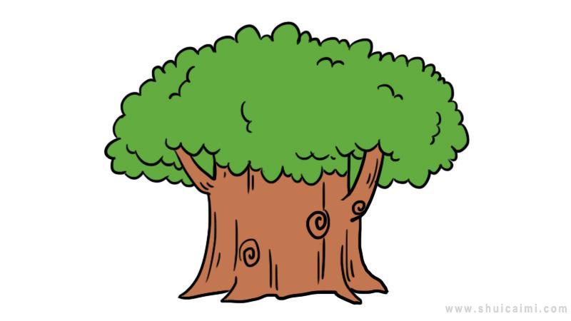 大树简笔画怎么画 大树简笔画顺序