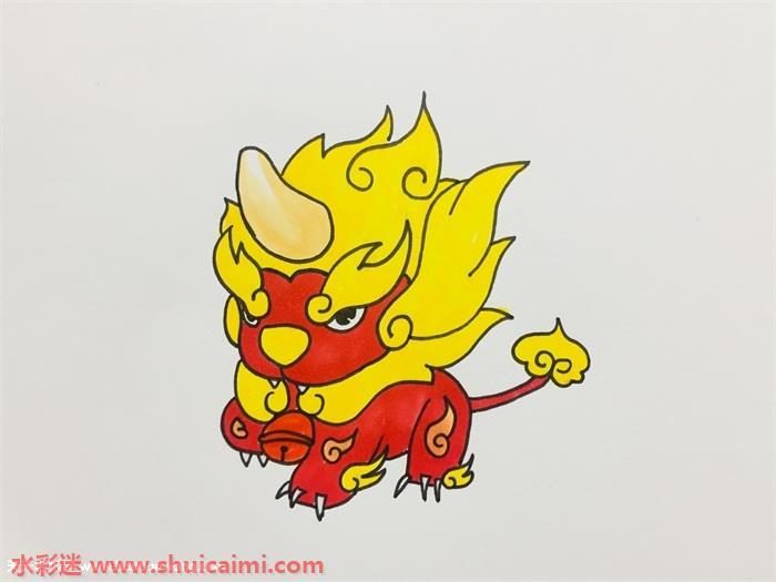 年兽怎么画 年兽简笔画画法