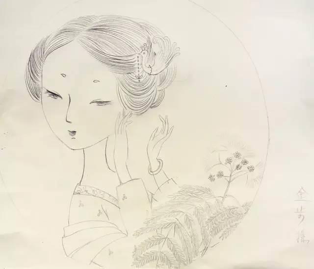 古代美女简笔画 古代美女简笔画古装