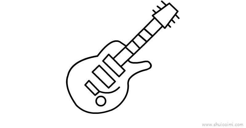 吉他儿童画怎么画 吉他简笔画画法