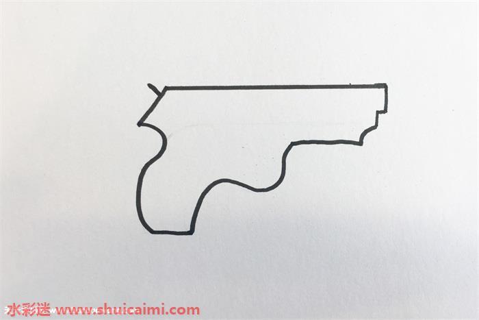 枪怎么画 枪简笔画图片带颜色