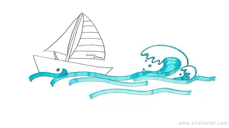 扬帆起航简笔画怎么画 扬帆起航简笔画顺序