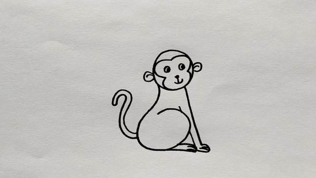 小猴的简笔画图片大全 小猴的简笔画图片