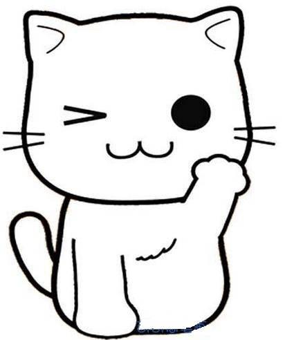猫咪简笔画图片大全可爱 猫咪简笔画图片大全可爱带颜色