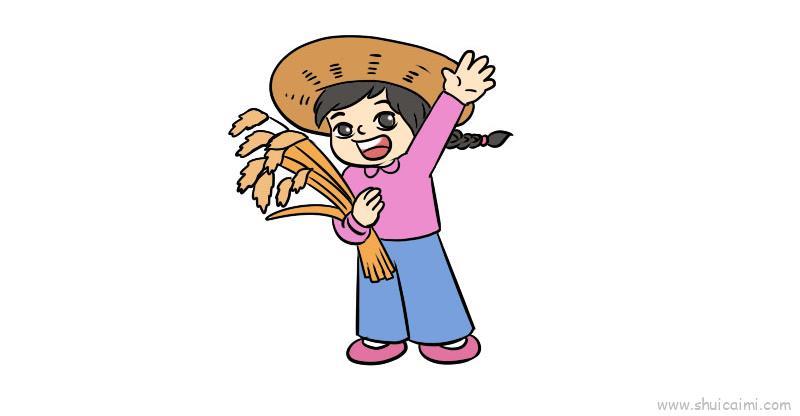 芒种儿童画怎么画 芒种简笔画简单