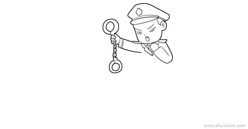 警察儿童画怎么画 警察简笔画图片