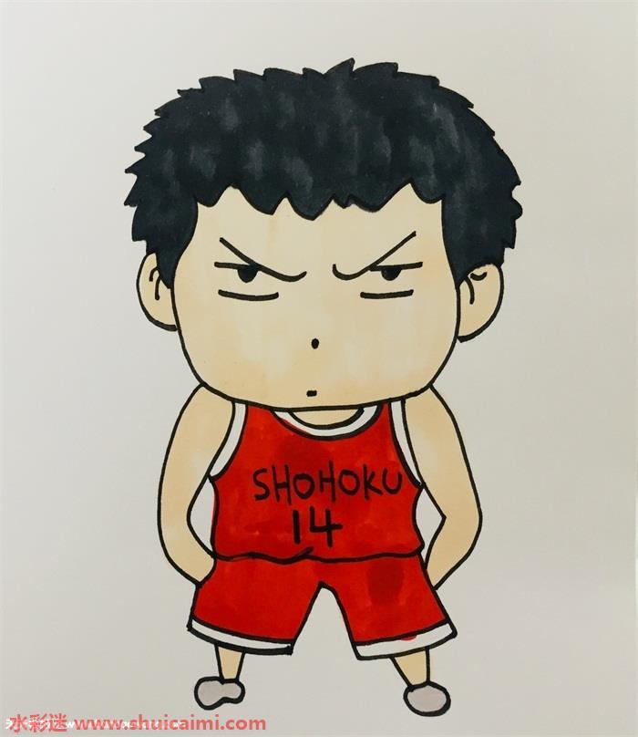 动漫人物三井寿简笔画教程大全