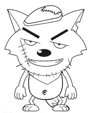 灰太狼简笔画 灰太狼简笔画可爱