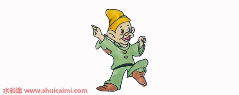 小矮人怎么画 创意小矮人简笔画步骤图