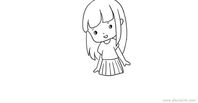 娇羞儿童画怎么画 娇羞简笔画画法