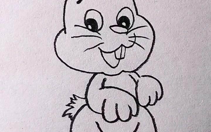 小白兔的简笔画 小白兔的简笔画图片