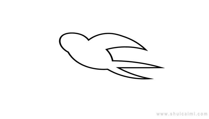 小燕子简笔画怎么画 小燕子简笔画步骤