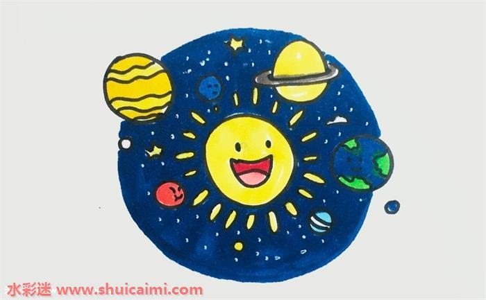 八大行星怎么画 八大行星简笔画简单又漂亮彩色