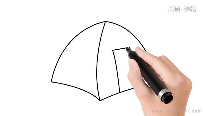 帐篷简笔画怎么画 帐篷简笔画顺序