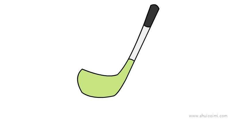 曲棍球棒儿童画怎么画 曲棍球棒简笔画图片大全