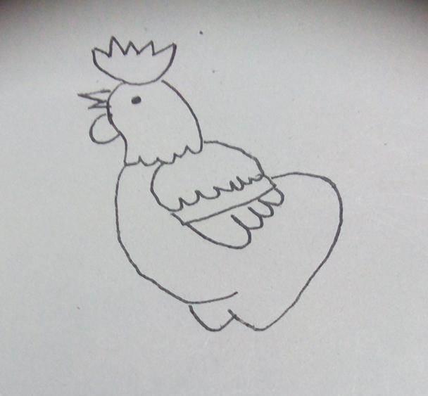 公鸡简笔画 公鸡简笔画怎么画
