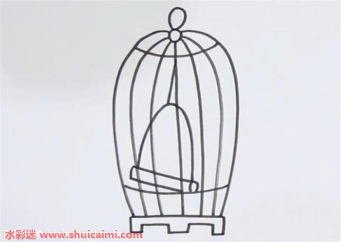 鸟笼子怎么画 鸟笼子简笔画彩色