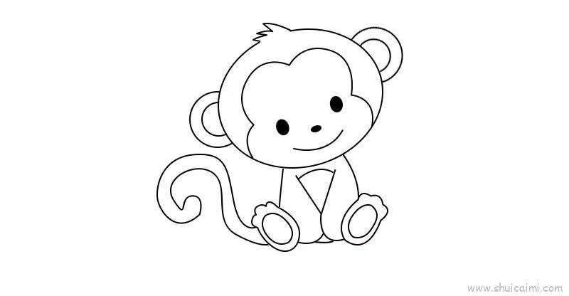 猴子儿童画怎么画 猴子简笔画图片大全
