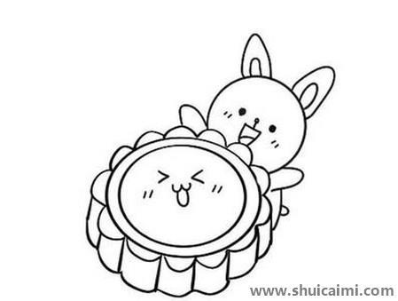 月饼儿童简笔画