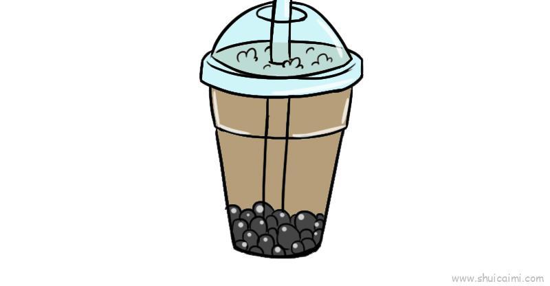 奶茶儿童画怎么画 奶茶简笔画画法