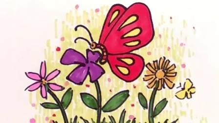 蝴蝶简笔画彩色 画蝴蝶怎么画